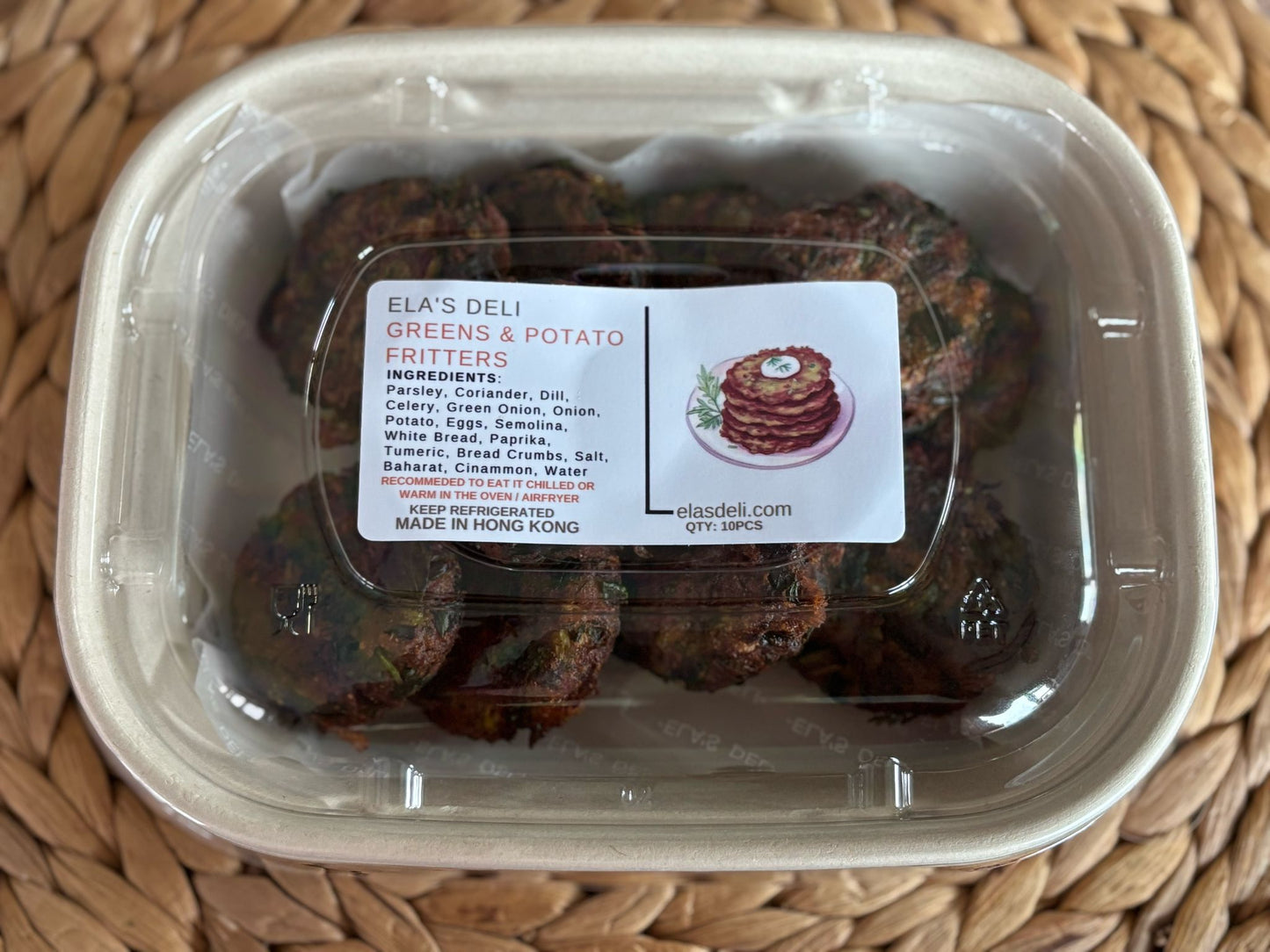 Greens & Potato Fritters 10PCS