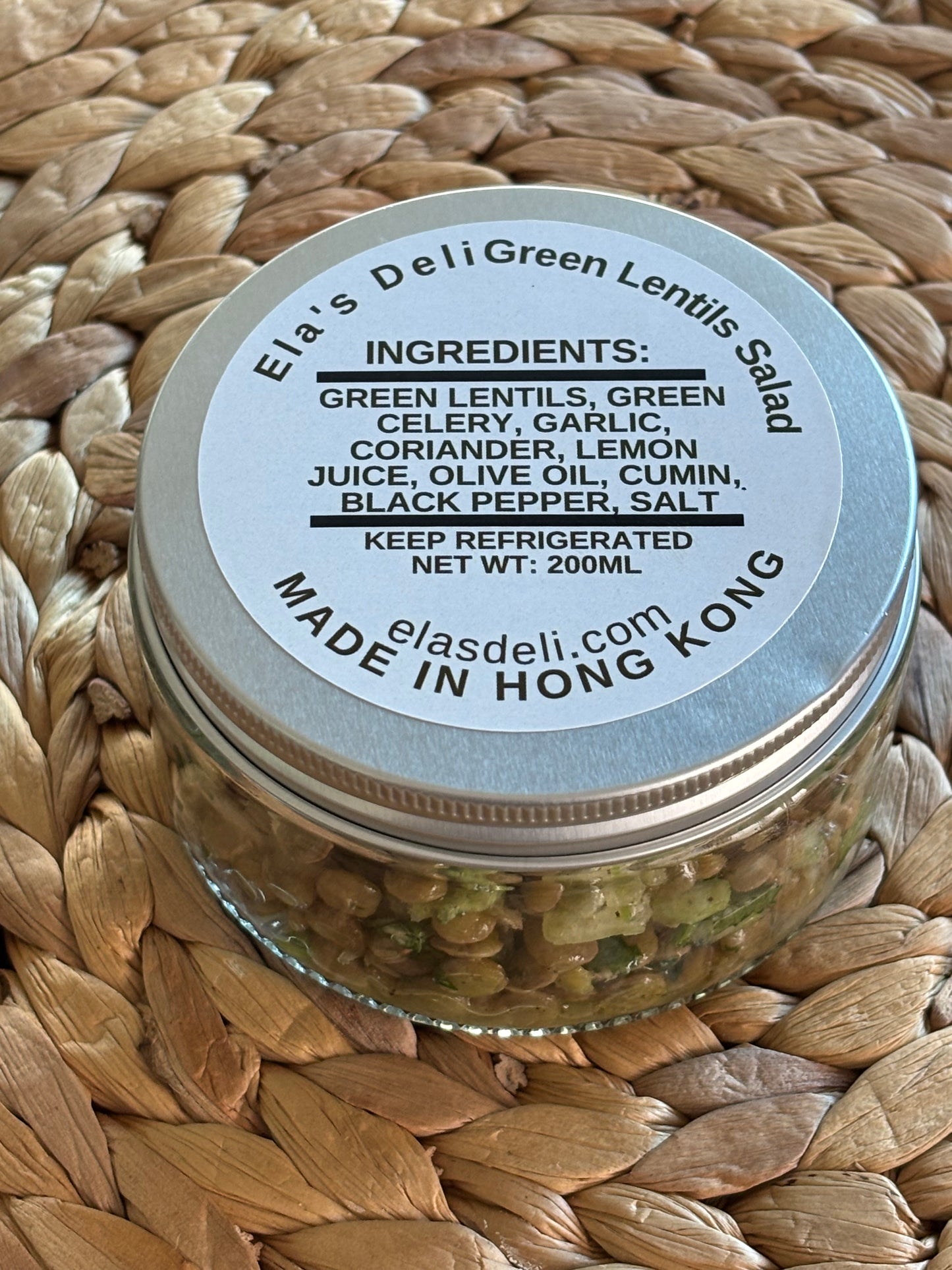Cooked Green Lentils Salad 200ML