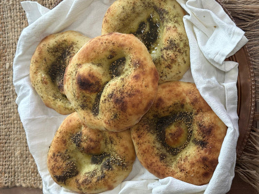 10PCS Fresh Zaa'tar Pita Bread
