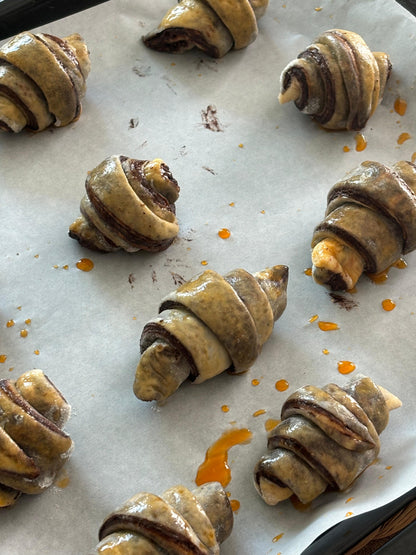 8PCS Ready To Bake Rolled Chocolate Pastries