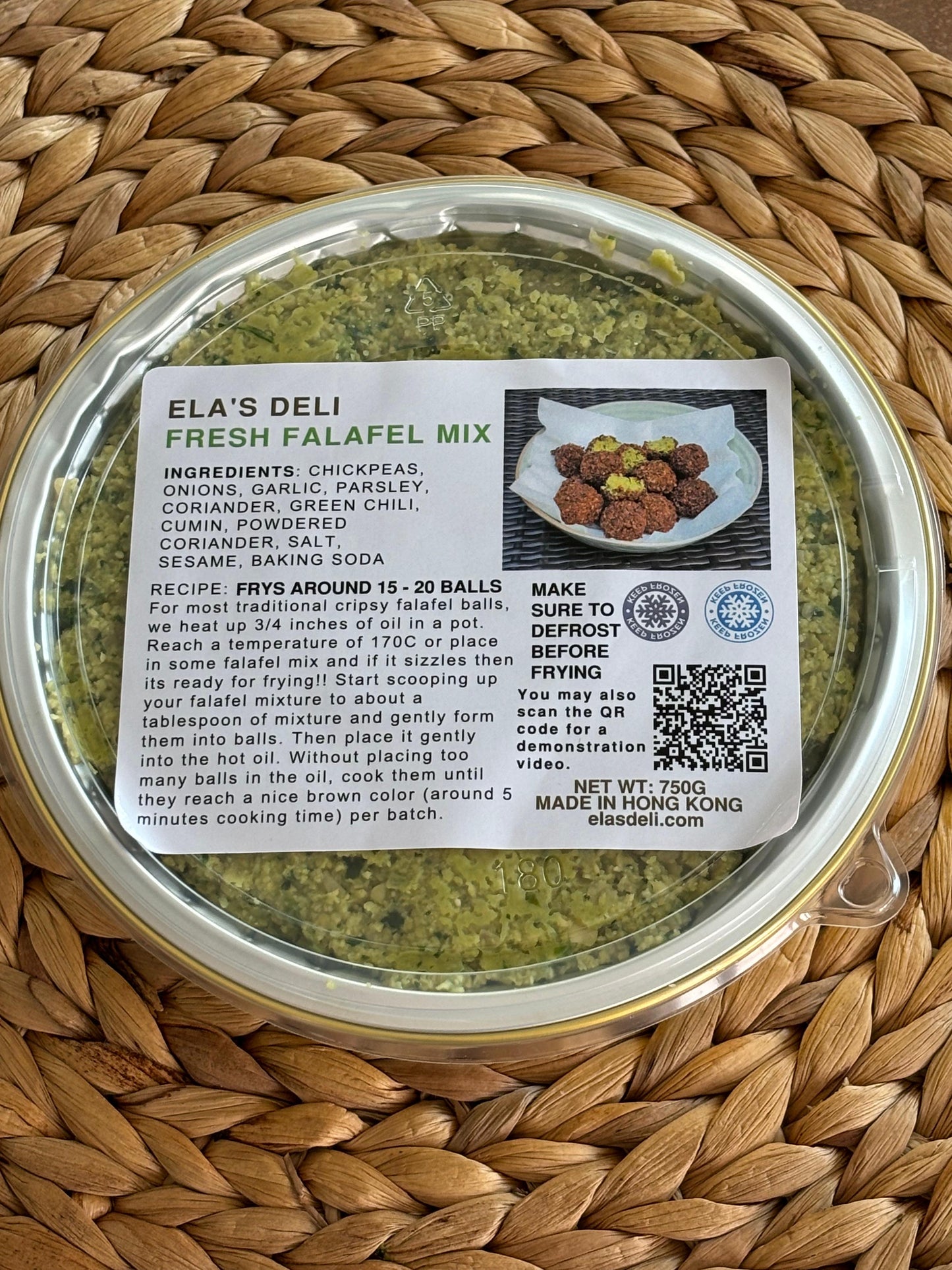 Raw Falafel Mix 750g